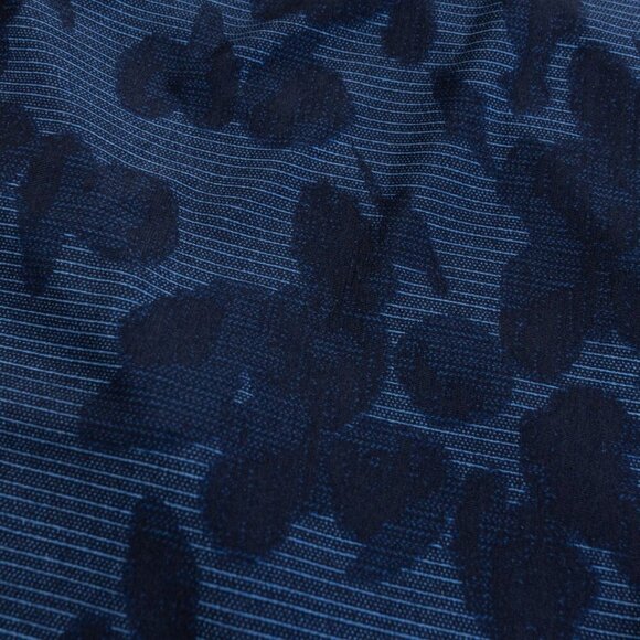 ✨ H Halston Midi Dress Wrap Summer Navy Blue Lightweight Small - Picture 8 of 9